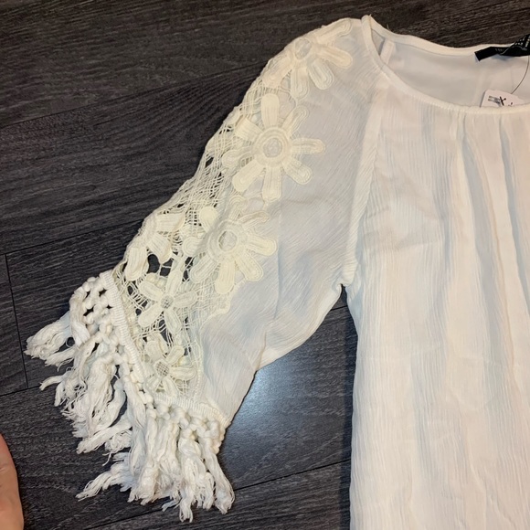 Forever 21 Cream Fringe Dress - Picture 4 of 6